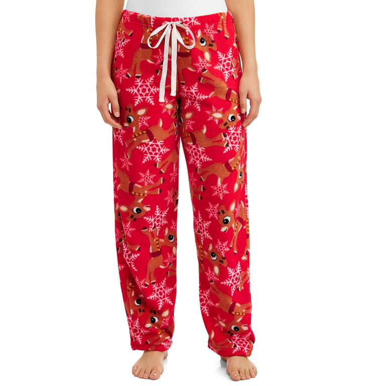 Rudolph Women's Plush Pajama Pant 