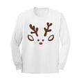 thumbnail image 1 of Rudolph Youth Long Sleeve T-Shirt in White, 1 of 2