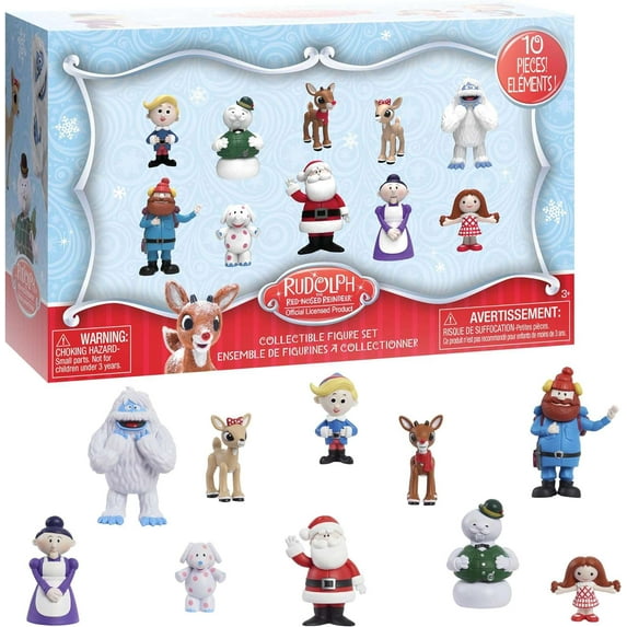 Just Play Rudolph the Red-Nosed Reindeer Figure Set, 10-Piece Kids Toy, Ages 3 and Up - Walmart.com