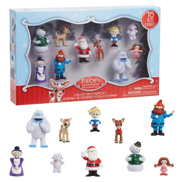 Rudolph the Red-Nosed Reindeer® Figure Set, 10-Piece Figure Set, Kids ...