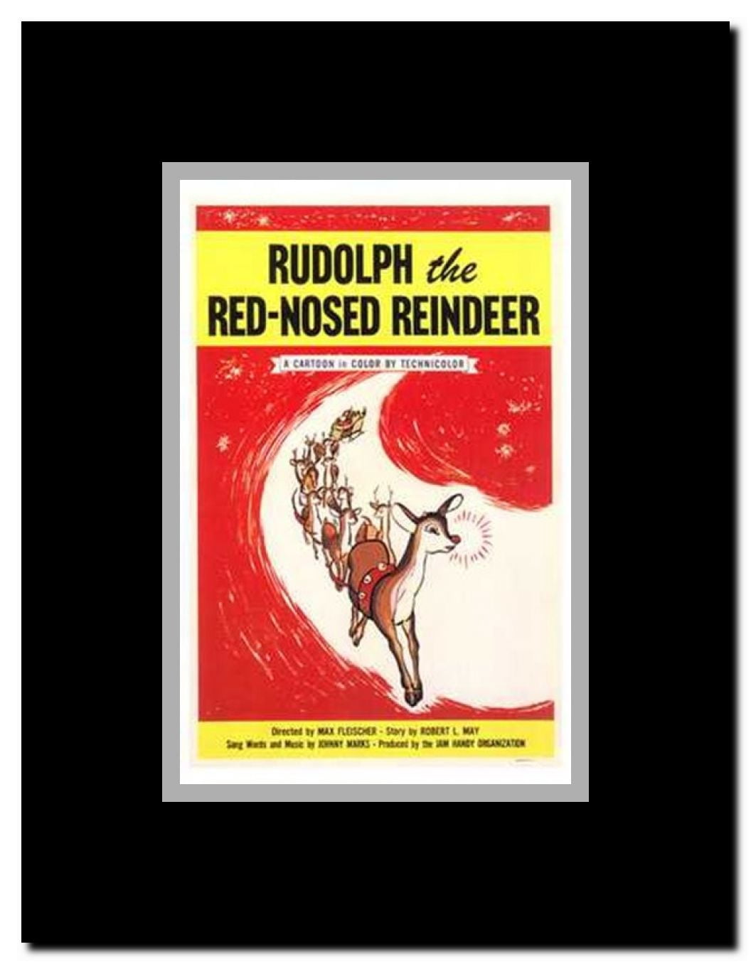 Rudolph the Red Nosed Reindeer Framed Movie Poster