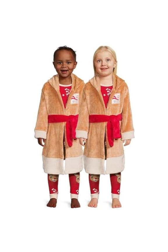the Red Nosed Reindeer Pajamas and Robe Set, 3-Piece 3T