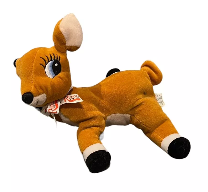 Stuffed Rudolph Rudolph the Red Nosed Reindeer Plush Stuffed Animal Toy Vintage 1999 ...
