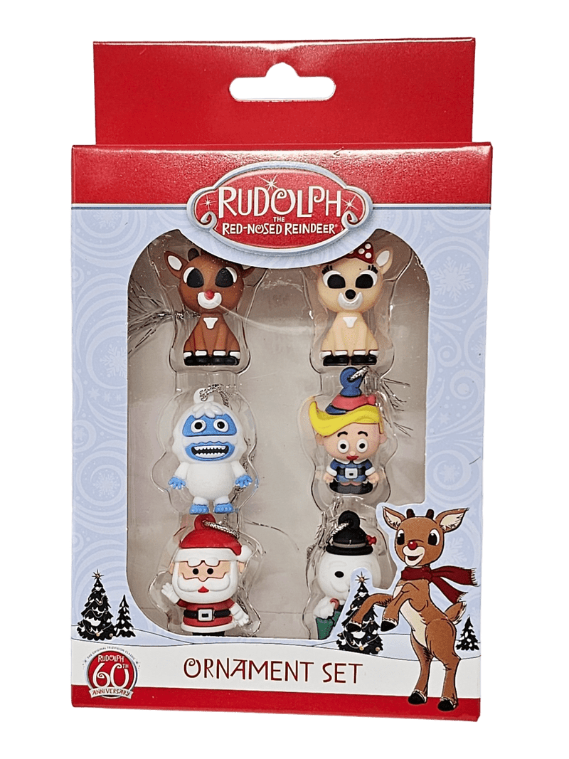 Rudolph the Red Nosed Reindeer Set of 6 Mini Christmas Tree