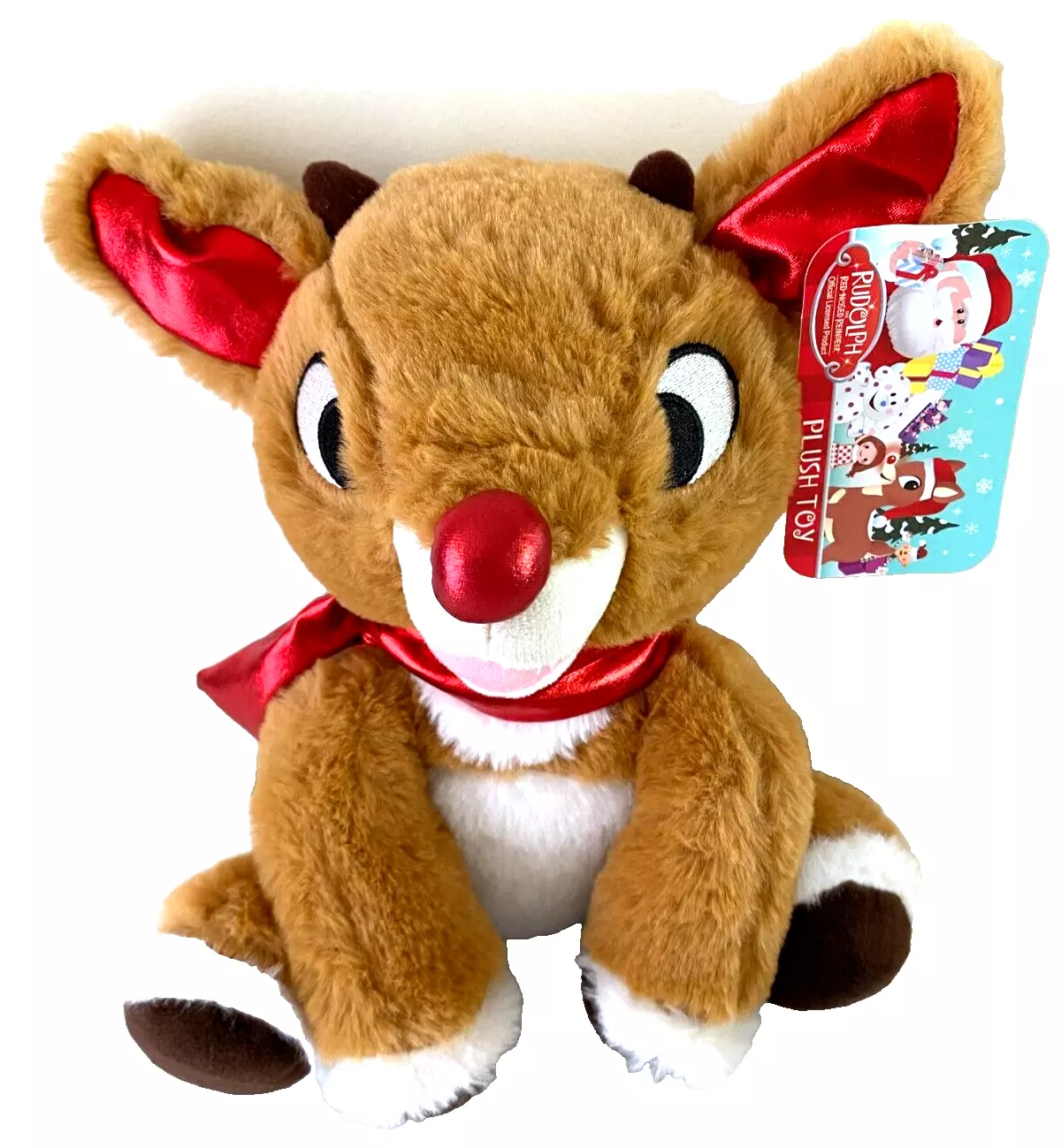 Rudolph the Red Nosed Reindeer Sitting Plush Toy 12 inch - Walmart.com