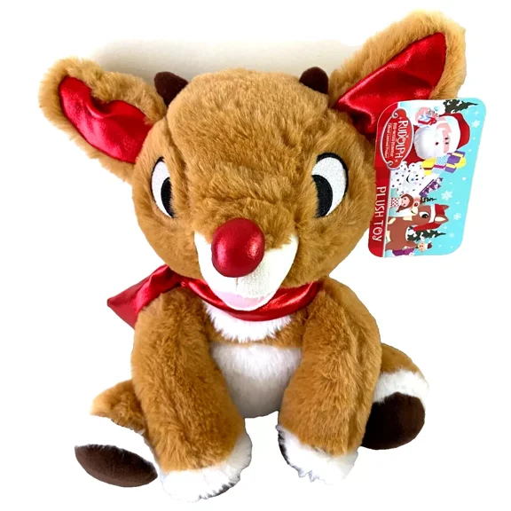 Rudolph the Red Nosed Reindeer Sitting Plush Toy 12 inch