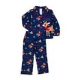 thumbnail image 1 of Rudolph the Red Nosed Reindeer Toddler Boy's Navy Flannel Pajama Coat Set, Size 3T, 1 of 2