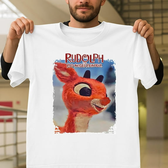 Rudolph the Red Nosed Reindeer Vintage 1964 Unisex T-Shirt, Retro Christmas Gift G0510, Up to Size 5XL