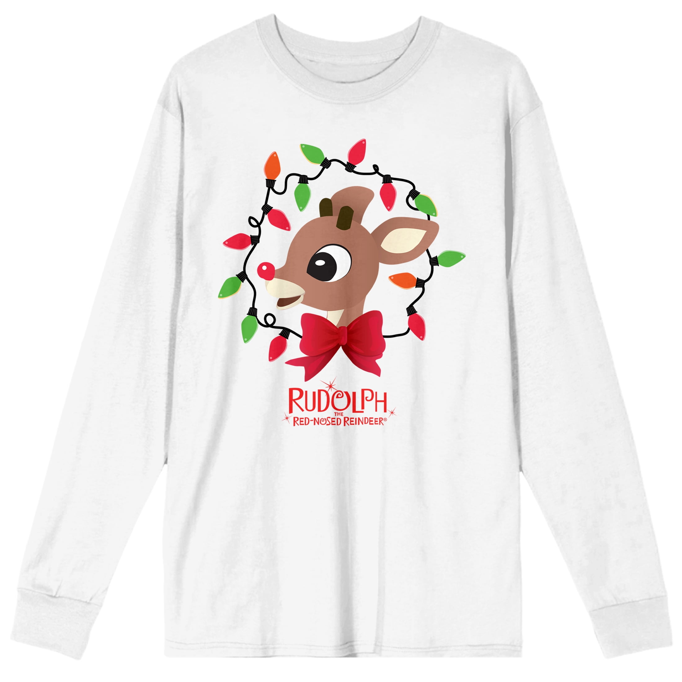 Bioworld Rudolph the Red-Nosed Reindeer Graphic Cotton Long Sleeve Tee ...