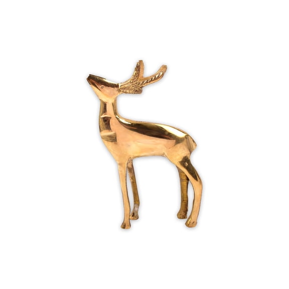 Rudra Center Deer in Brass