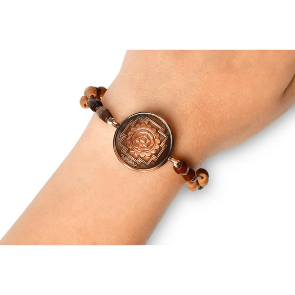 Rudra Centre Baglamukhi Yantra Bracelet in Copper