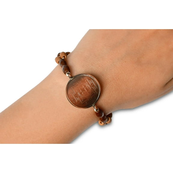 Rudra Centre Durga Yantra Bracelet in Copper