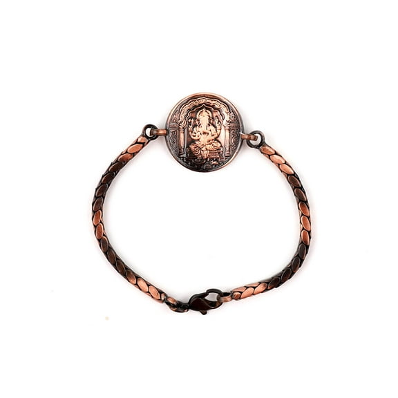 Rudra Centre Ganesh Yantra Bracelet in Copper