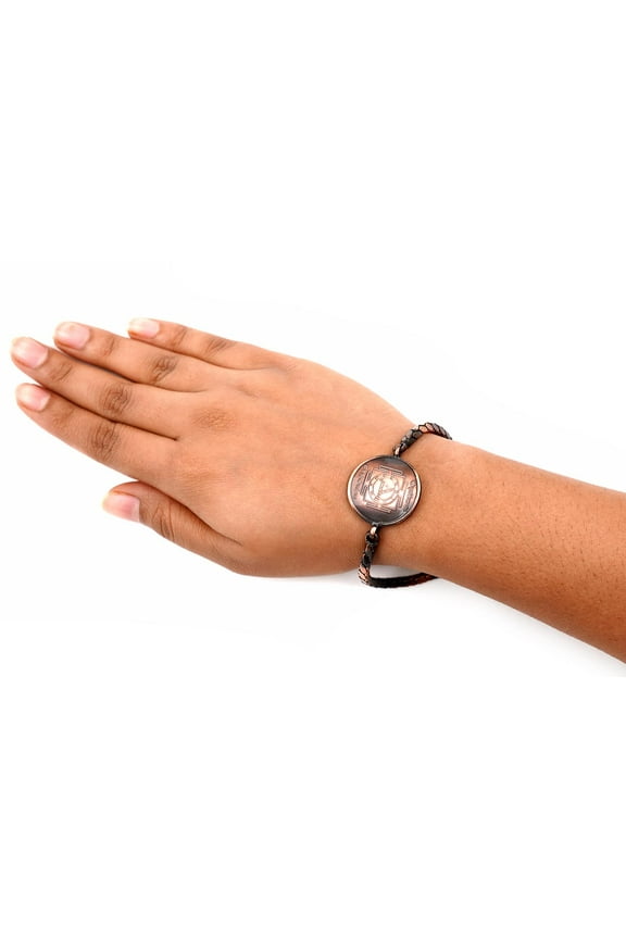 Shree Durga Bisa Yantra Bracelet in Copper