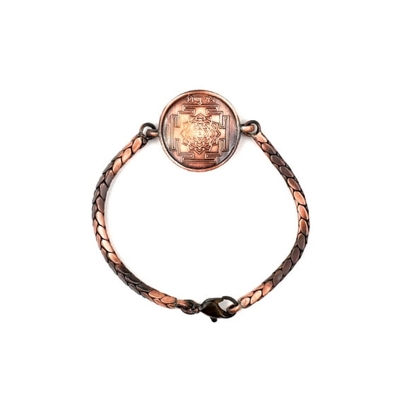 Rudra Centre Vishnu Yantra Bracelet in Copper
