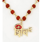 Rudraksha Cap Mala Indian Spiritual Pendant Necklace For Spiritual Growth & Energy