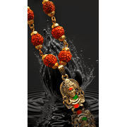Rudraksha Indian Spiritual Pendant Necklace For Spiritual Growth & Energy