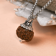 Rudraksha Mala Spiritual Pendant Necklace For Spiritual Growth & Energy