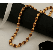 Rudraksha Necklace Chain Mala 5facePanchmukhi Genuine Rudraksha Beads Spiritual Healing Necklace