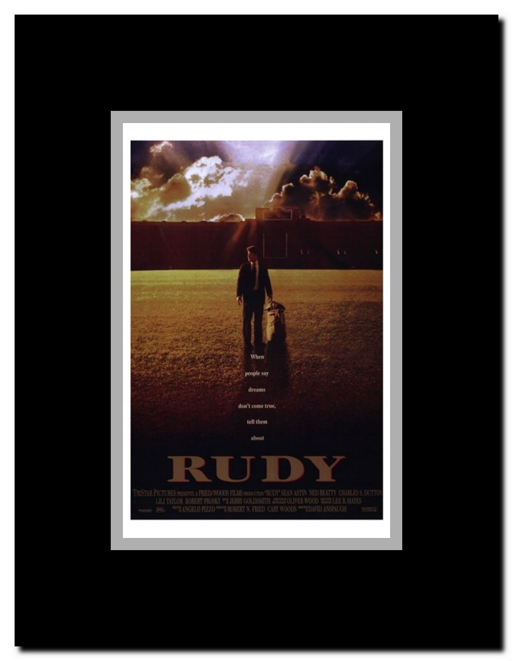 Rudy Framed Movie Poster