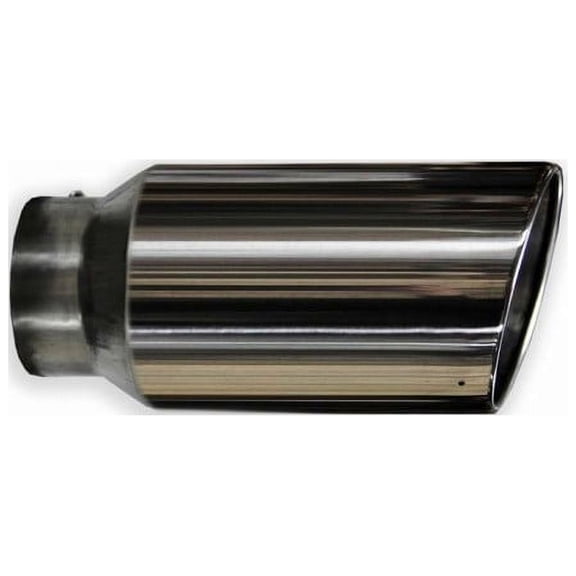 Rudy's 15" Polished SS Bolt On Exhaust Tip Rolled Angle Cut 5" Inlet 7" Outlet