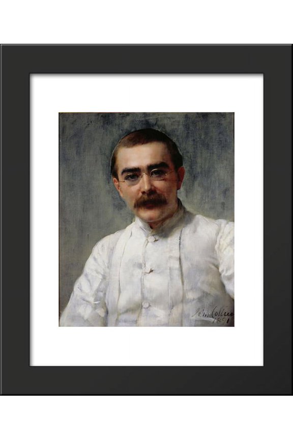 Rudyard Kipling 20x24 Framed Art Print by John Collier