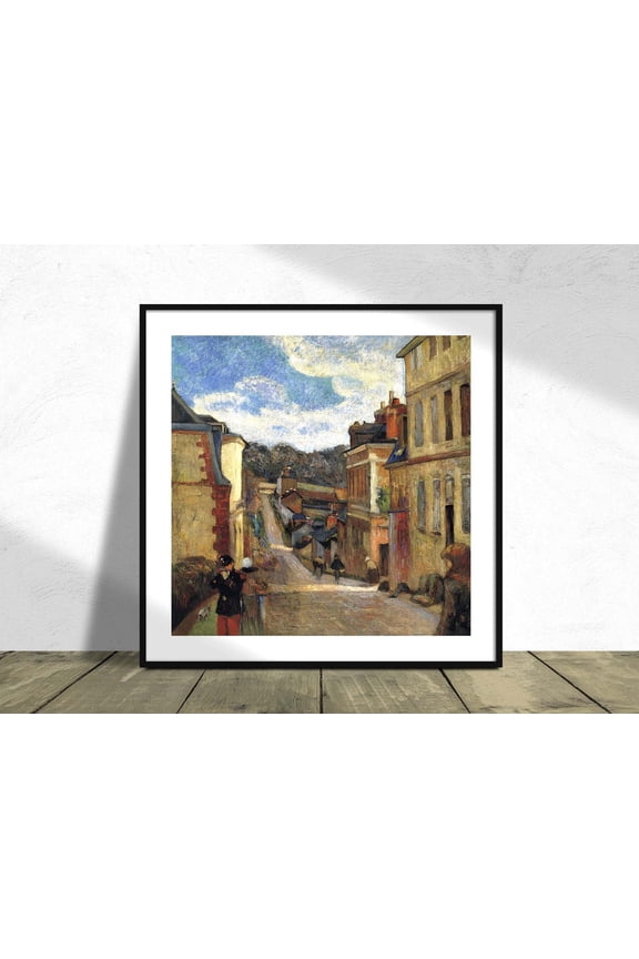 Rue Jouvenet In Rouen Paul Gauguin Square Post Impressionism Art French Unframed Paper Print