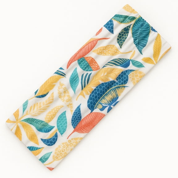 Rue  Long Style Sports Wrap (Tropical Sunset Leaves)