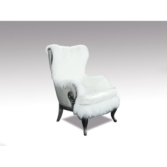 Rue St Rack Authentic Shearling Chair
