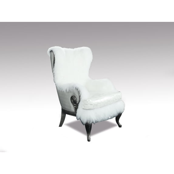 Rue St Rack Authentic Shearling Chair