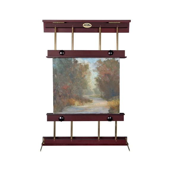 Rue WAll Display & Painting Easel Medium - 32in Wide-Canvases up to 40in High - Mahogany