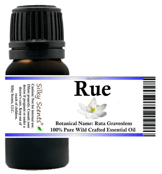 Rue Wild Crafted Essential Oil 10 ml (1/3 fl oz) - 100% Pure and Natural by Silky Scents