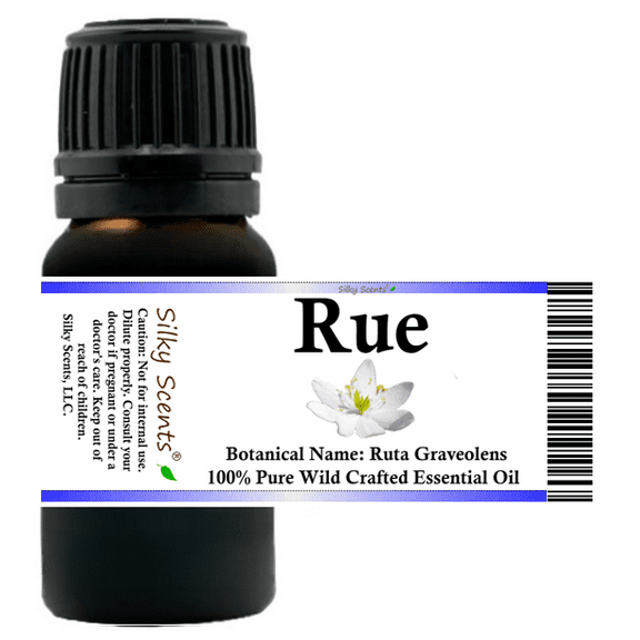 Rue Wild Crafted Essential Oil 5 ml (1/6 fl oz) - 100% Pure and Natural by Silky Scents