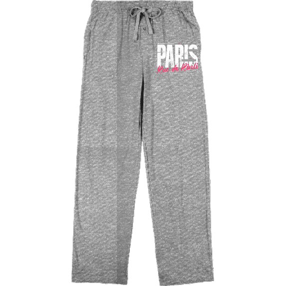 Rue de Rivoli Paris Men's Heather Gray Sleep Pajama Pants-XS