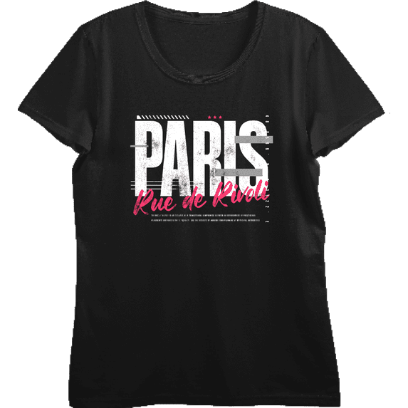 Rue de Rivoli Paris Women's Black Crew Neck Short Sleeve Top-Medium
