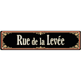 thumbnail image 1 of Rue de la levée Tin Sign - 16x4 Inch - Ideal for French Cafe, Kitchen, Man Cave Decor - Parisian Signs, Vintage French Decor, 1 of 4