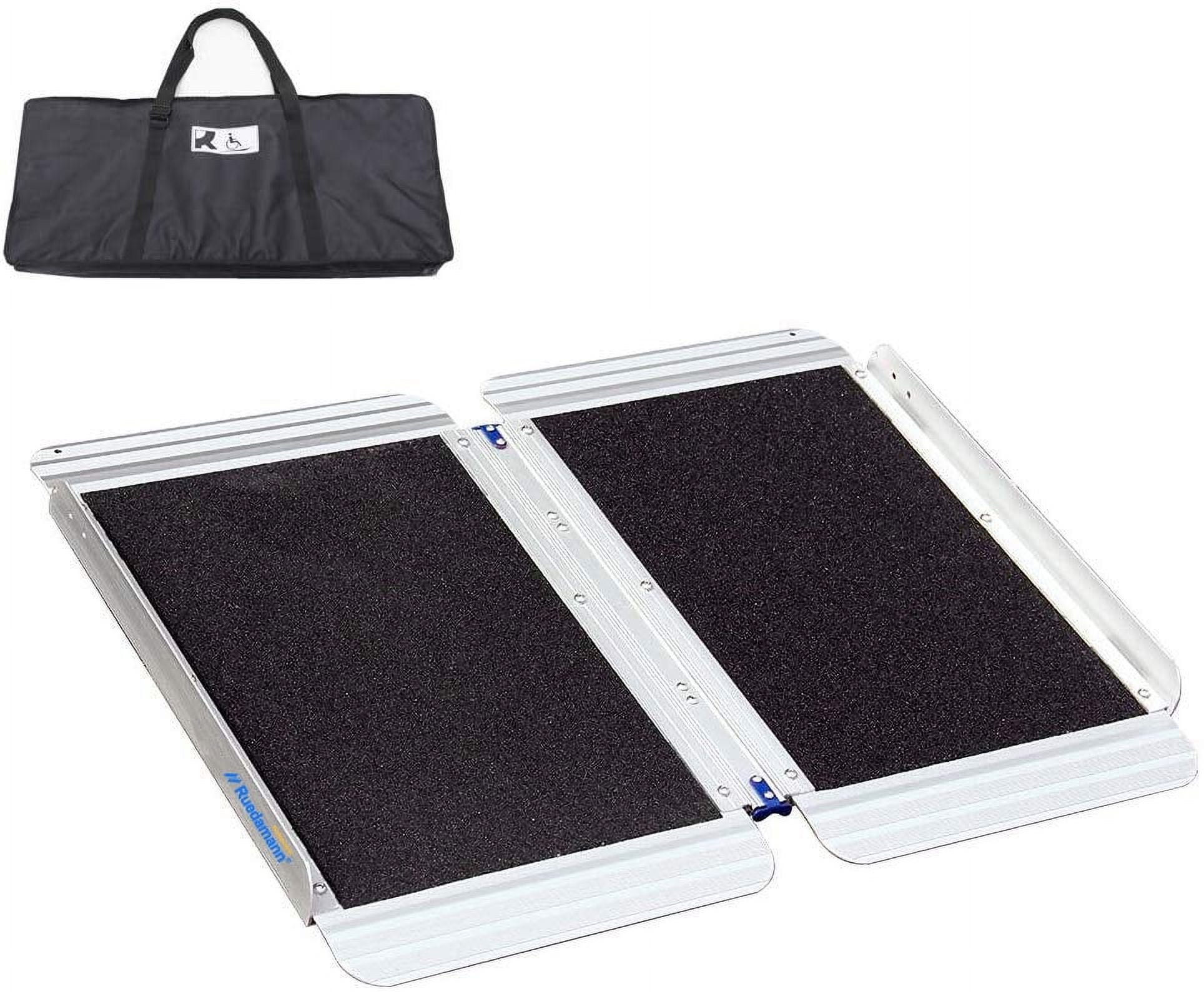 Ruedamann 2' x 30" Threshold Ramp with Nonslip Surface,Portable