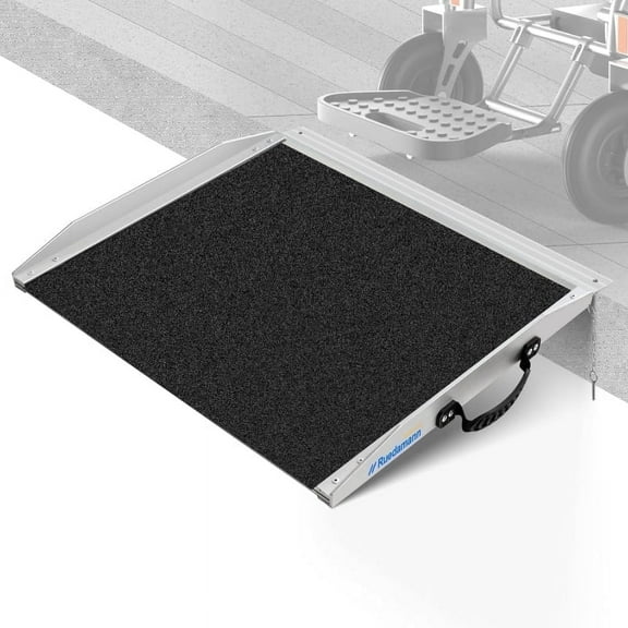 Ruedamann 3FT Wheelchair Ramp, Non-Slip Ramps for Wheelchairs for Home, 600 Lbs Load Capacity, Aluminum Portable Ramps for Wheelchairs, Scooters, Ebikes, Curbs, Doorways