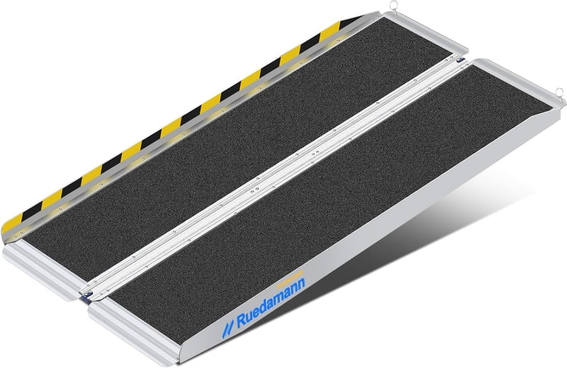 Ruedamann Wheelchair Ramp, Wider Design Threshold Ramp, Portable and ...