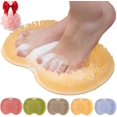 thumbnail image 1 of Rufenpurify Silicone Shower Foot Scrubber Mat, 2025 New Rufen Purify Silicone Back and Foot Shower Scrubber Mat with Wall-Mounted, Non-Slip Suction Cups (Yellow), 1 of 8
