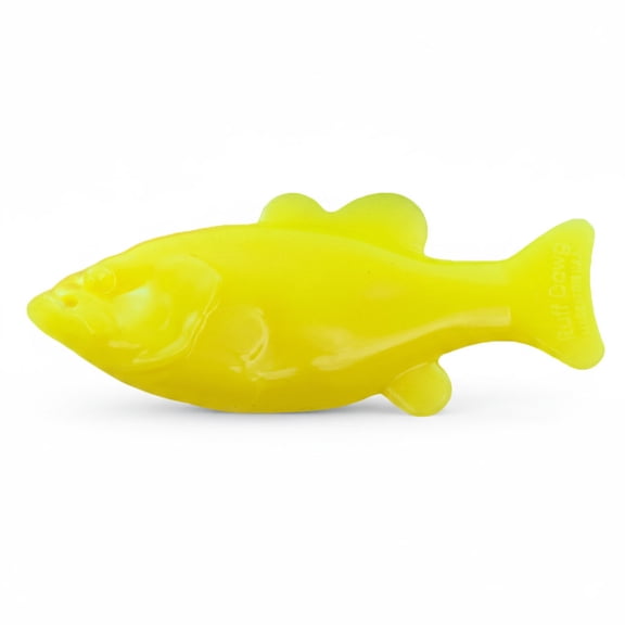 Ruff Dawg Flying Minnow Floating Dog Toy (1 pc) Assorted Colors Durable Rubber Fetch & Water Toy with Rope Hole Gentle on Teeth, BPA & Latex Free