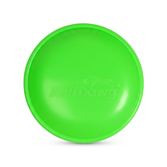 Ruff Dawg Ruff-Flex K9 Flyer JR Flying Disc Dog Toy, SM, Green