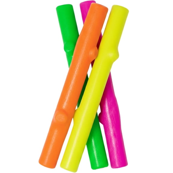 Ruff Dawg Fetch Stick Dog Toy – (1 pc) Assorted Colors – Durable Rubber Throw & Tug Toy with Treat Slot – Floats, Bendable & Puncture Resistant – BPA & Latex Free