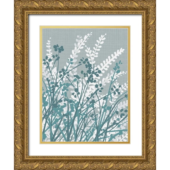 Ruff, Kris 12x14 Gold Ornate Wood Framed with Double Matting Museum Art Print Titled - Meadow II