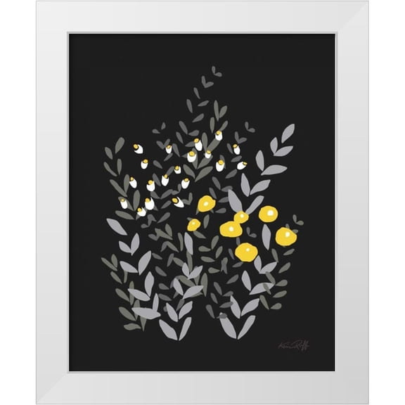 Ruff, Kris 12x14 White Modern Wood Framed Museum Art Print Titled - Bella Garden II