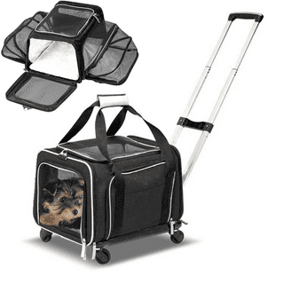 Pet Carrier with Detachable Wheels for Small and Medium Dogs & Cats - –  Kopeks