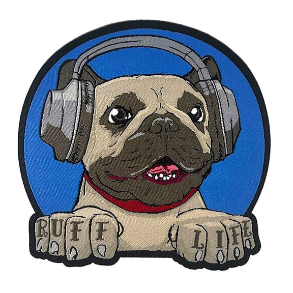 Ruff Life - Woven Patch - 4" x 4"
