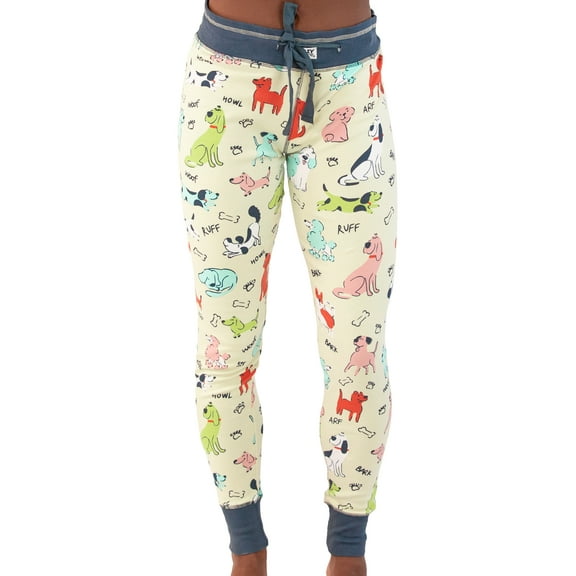 Ruff Night LazyOne Women's Leggings and Tees, Pajama Separates, Cozy Loungewear for Women, Dogs (X-Large)