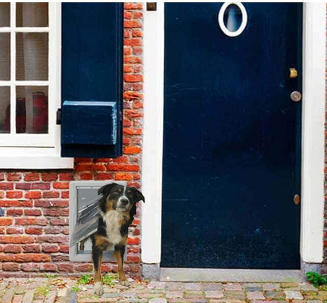 Ideal Pet Products Ruff-Weather Pet Door with Telescoping Frame White by  Ideal Pet