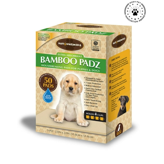 Ruff  Whiskerz Bamboo Pads, 50 Count - KTR Group